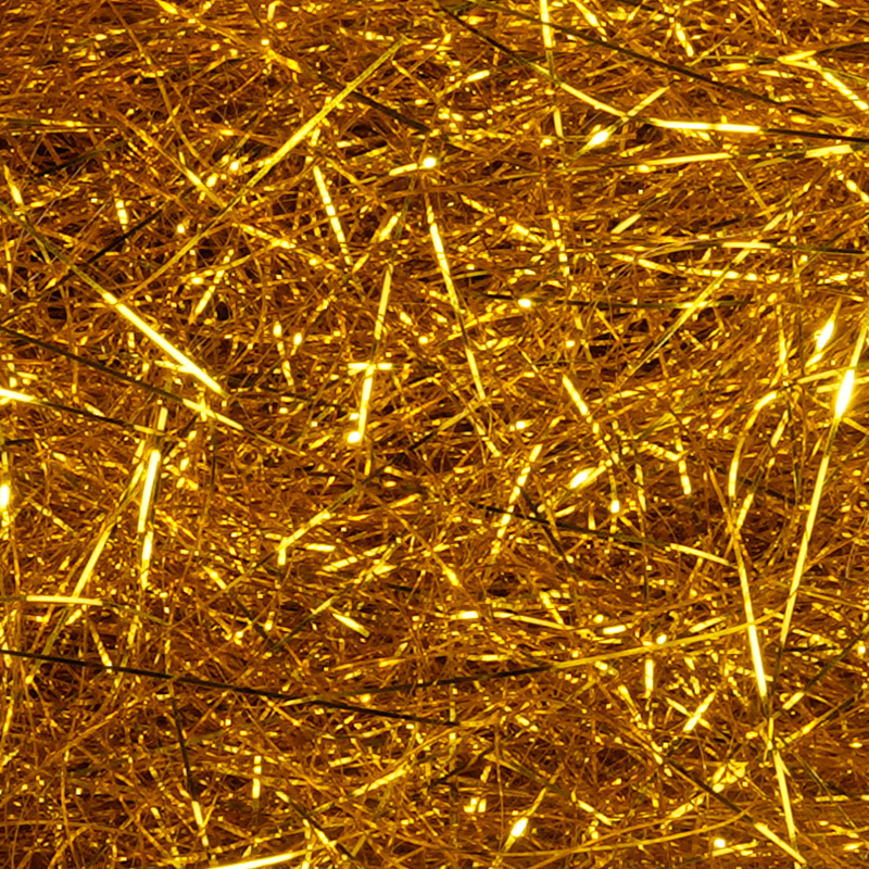 Seta di riempimento decorativa in PET brillante