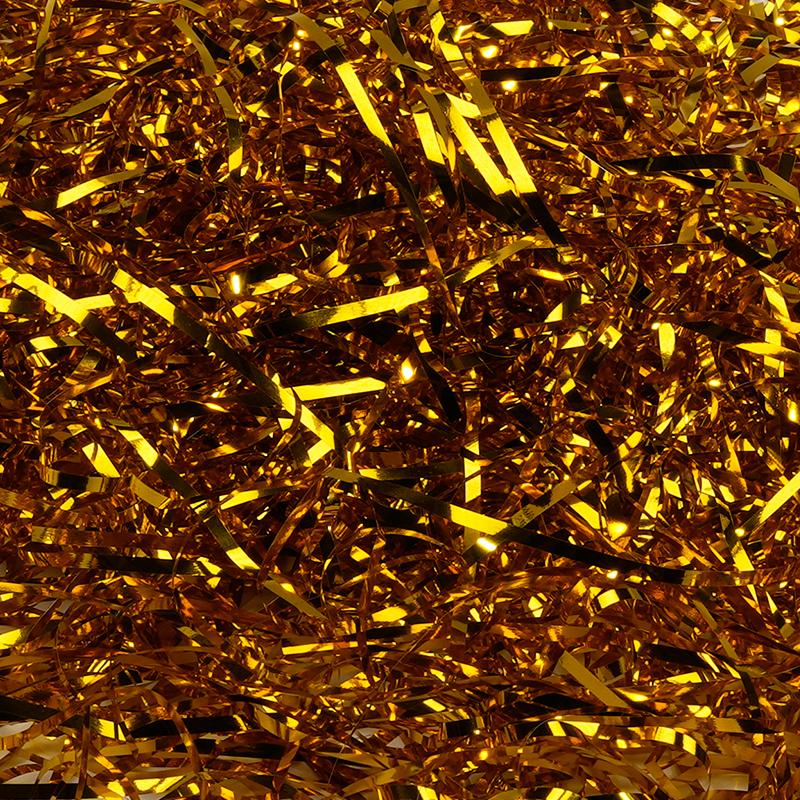 Seta di riempimento decorativa in PET brillante