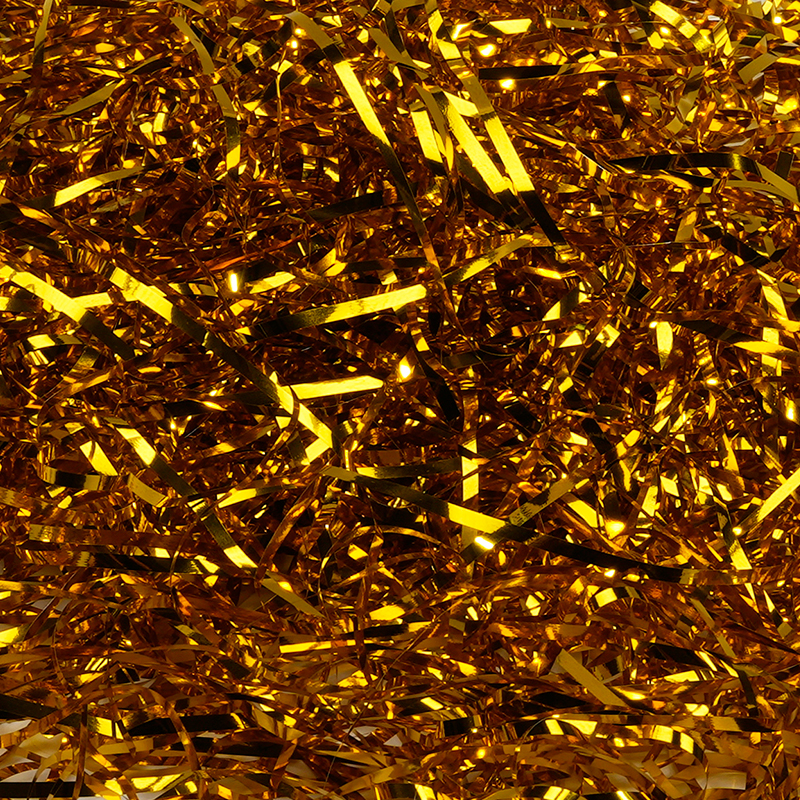 Seta di riempimento decorativa in PET brillante