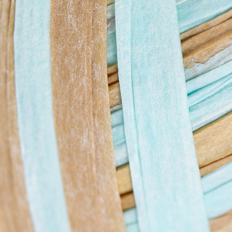Filato fantasia in raffia e carta
