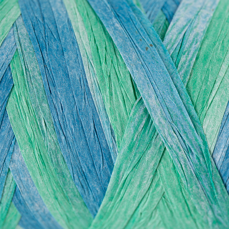 Filato fantasia in raffia e carta