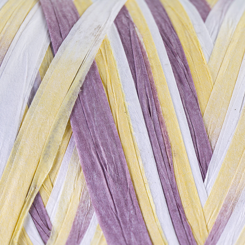 Filato fantasia in raffia e carta