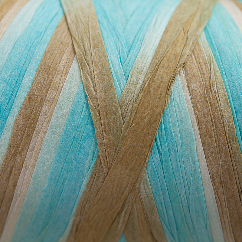 Filato fantasia in raffia e carta