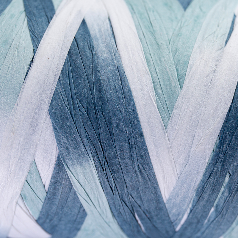 Filato fantasia in raffia e carta