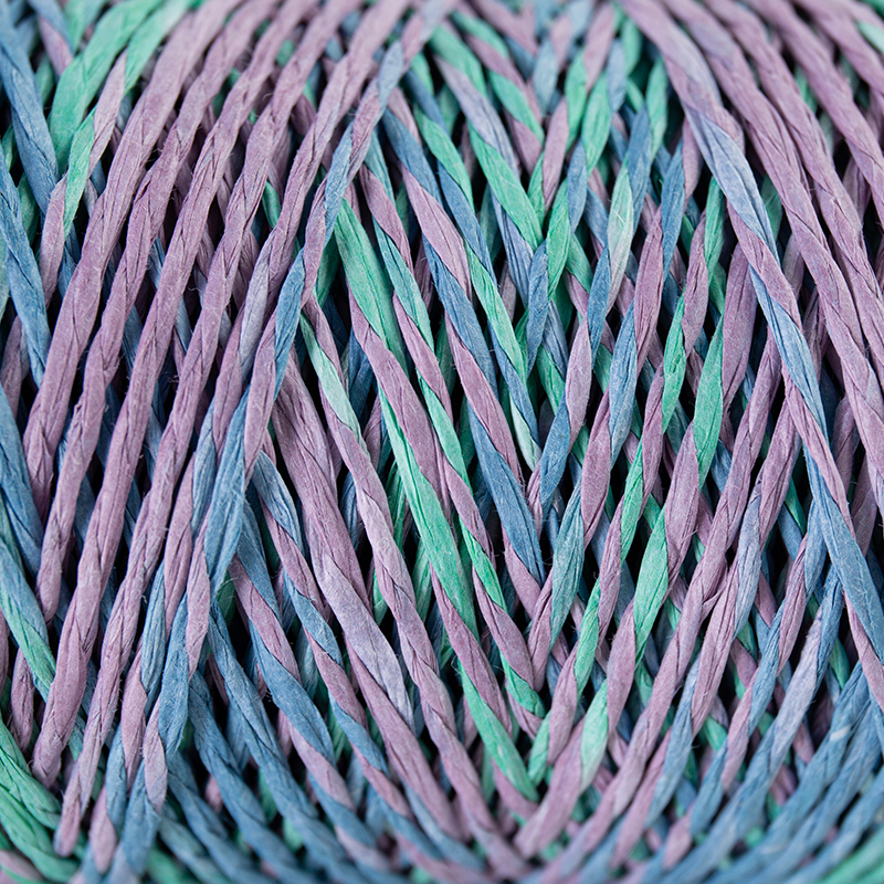 Filato fantasia in raffia e carta