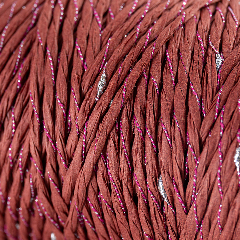 Filato fantasia in raffia e carta