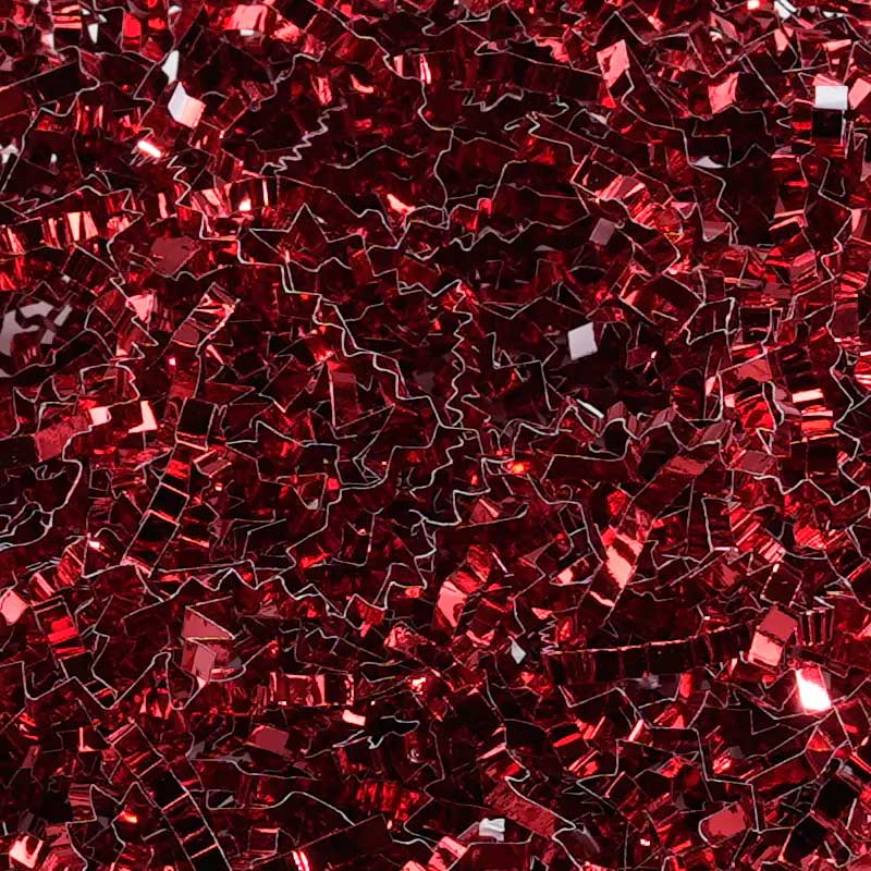 Trucioli di raffia metallici increspati