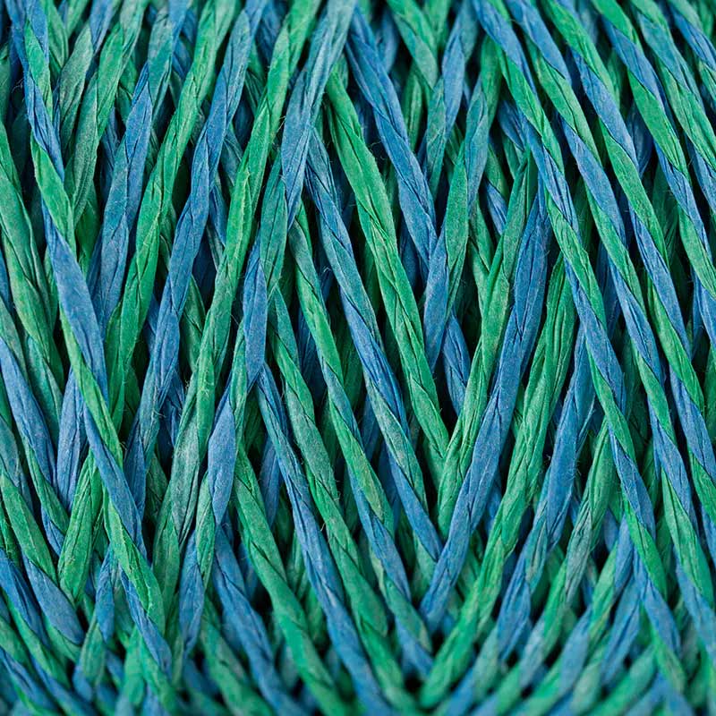 Filato fantasia in raffia e carta