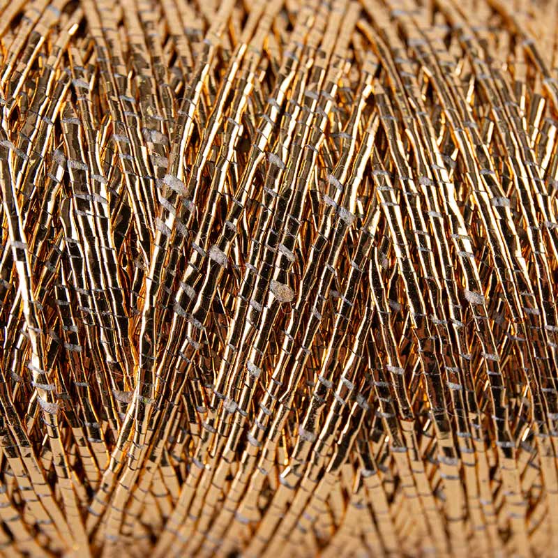 Filato decorativo a lucentezza metallica